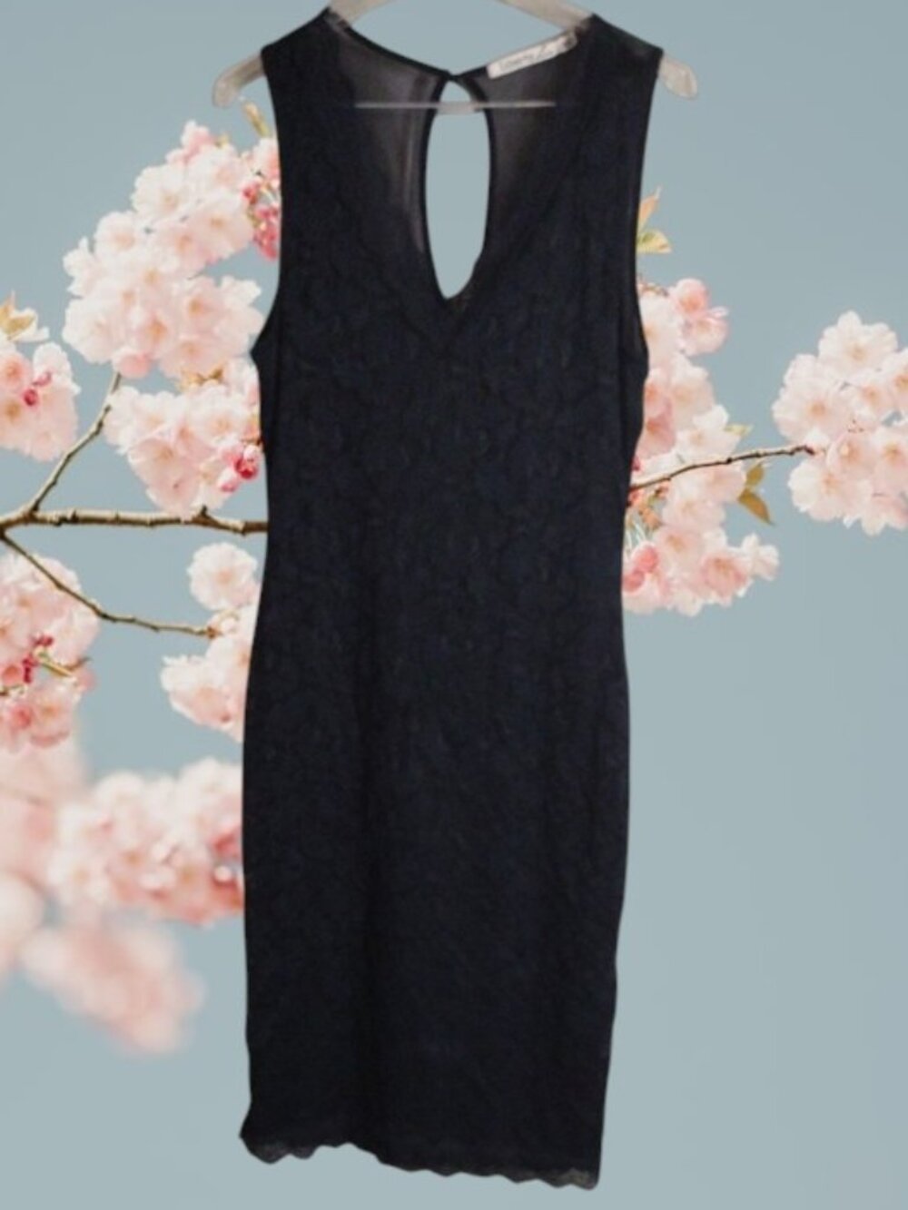 Liberty Love Sleeveless Lace Stretchy Sheath Lace Dress Size Large